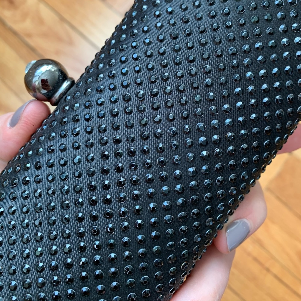 Rhinestone crystal hard box clutch bag